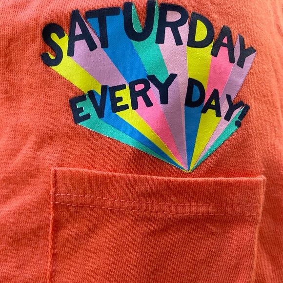 “Saturday Every Day” Girls Graphic T-shirt (NEW WITH TAGS) Size: Medium 7/8 - Picture 1 of 6